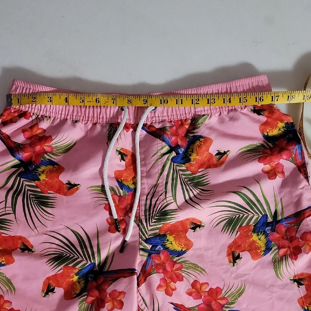Neff Pink Tropical Parrot Board Shorts